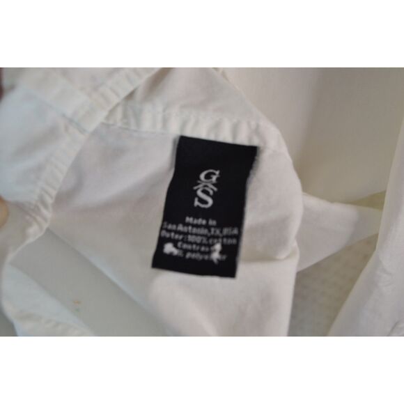 Grunt Style Men's Large White Long Sleeve Button Down Shirt - Picture 6 of 13